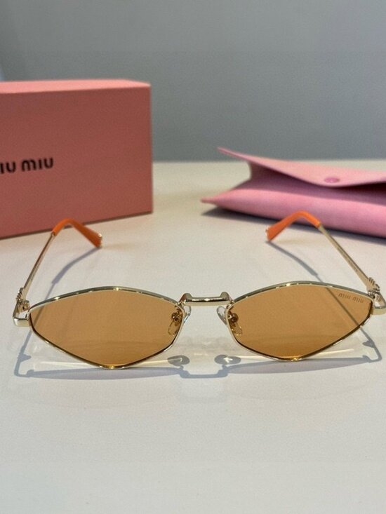 Miu Miu Small Metal-Frame Sunglasses main image 5